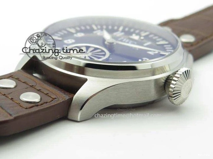 MIROTIME 0423 Reliable Big Pilot “Markus Buhler” IW5003 Turbine V6F Best Edition Blue Dial On Leather Strap A 7324